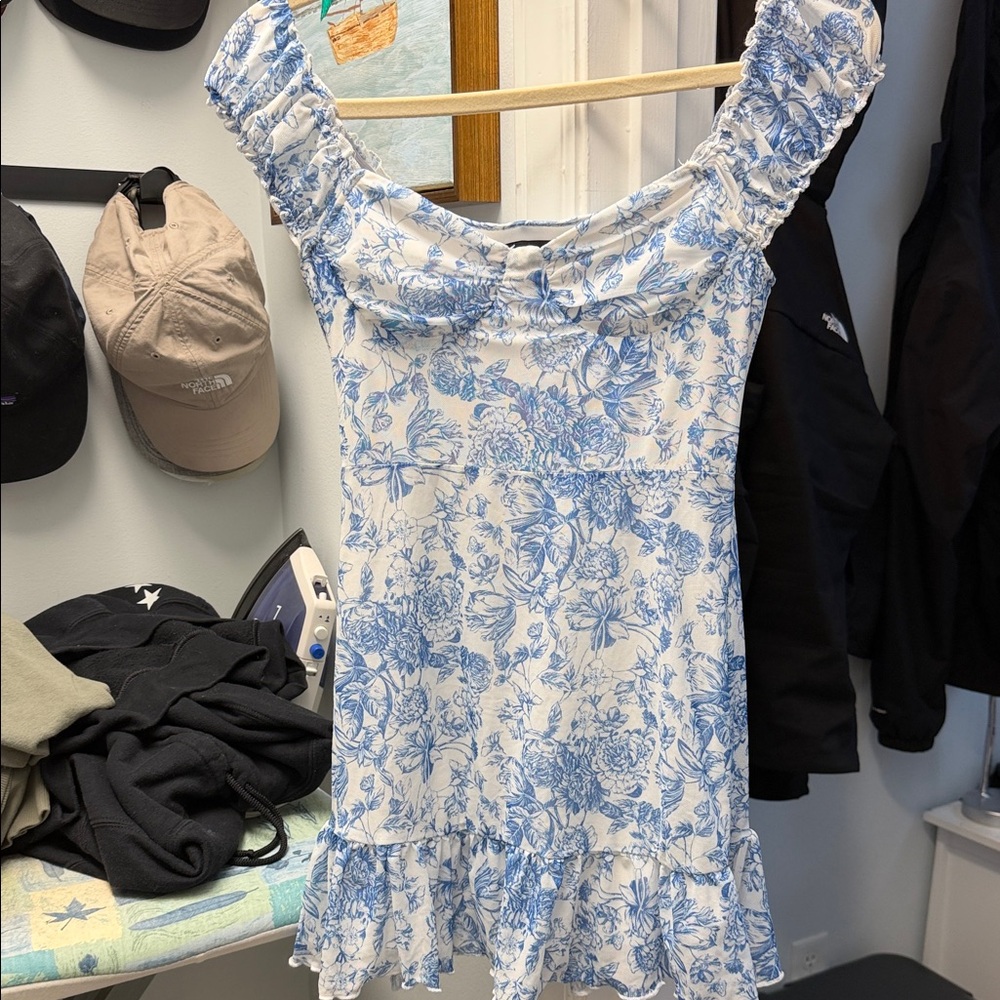 Cider Blue and White Dress